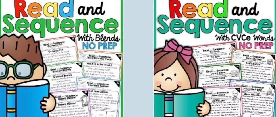 儿童英语基础阅读故事排序练习纸 Read and Sequence