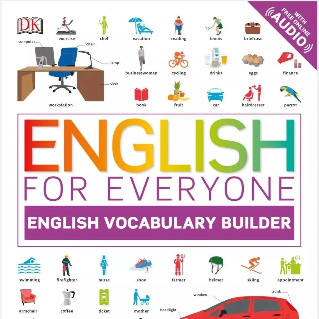 DK出品的English for Everyone四本图解教材,完爆任何词汇、语法、商务英语书