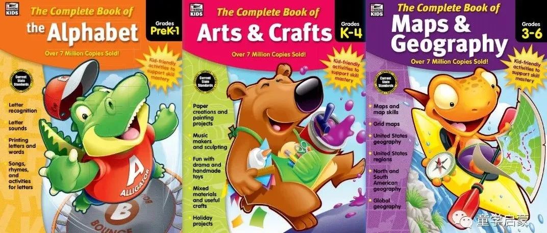 超赞的美国原版启蒙练习册The Complete Book of 系列
