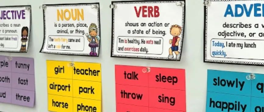 美国小学生全彩图解语法海报~帮助孩子解决语法启蒙