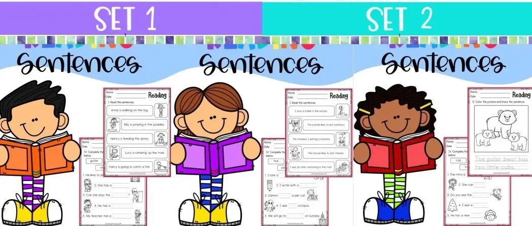 专项短句阅读理解练习册Reading Sentences,简单易学好吸收!