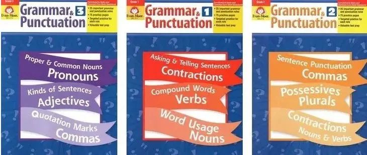 美国语法和标点专项练习册 Grammar and Punctuation,帮孩子掌握150条最核心的语法规则!