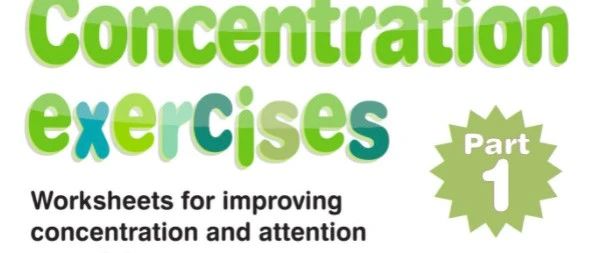 儿童专注力训练英语作业纸 Concentration Exercises