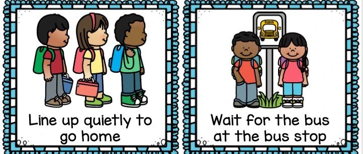 超实用的120张英文行为规则卡~帮助孩子培养好习惯