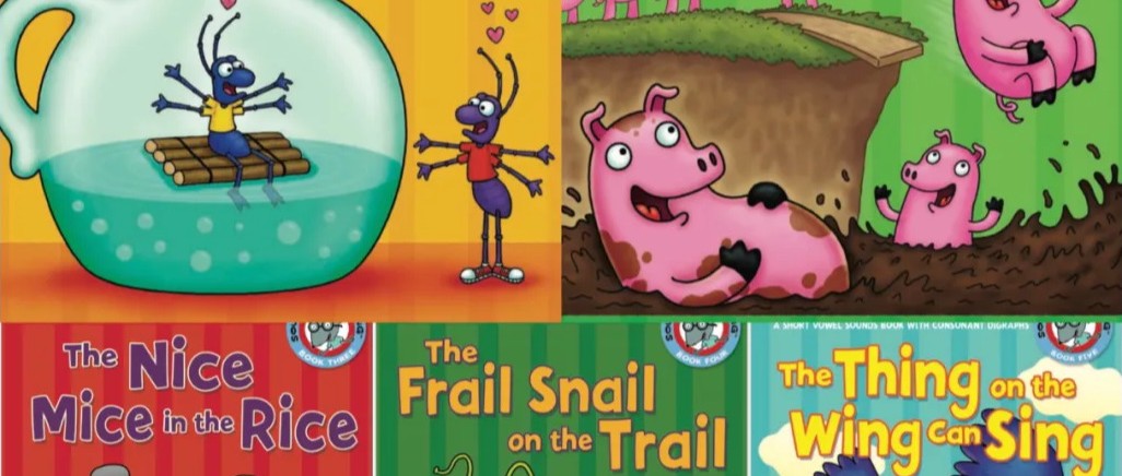 充满童趣的自然拼读漫画书 Sounds Like Reading~押韵诗绘本全八册