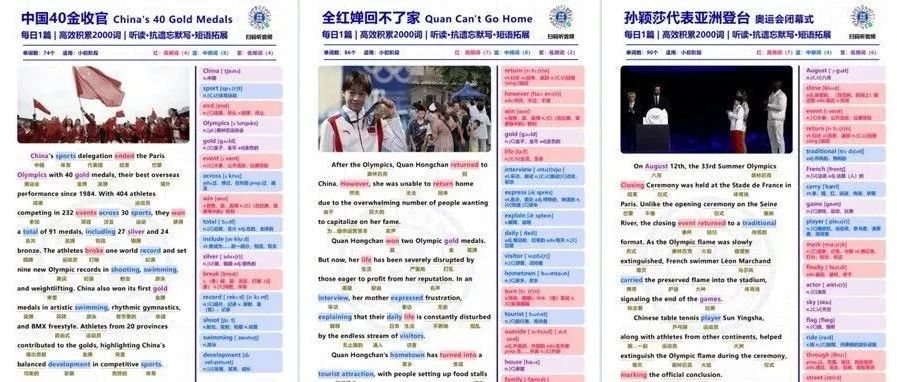时事短文精读素材104篇，帮孩子轻松拿下2000词！
