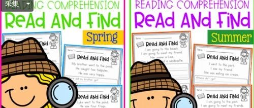 英文原版趣味阅读练习纸 Reading Comprehension Read and Find