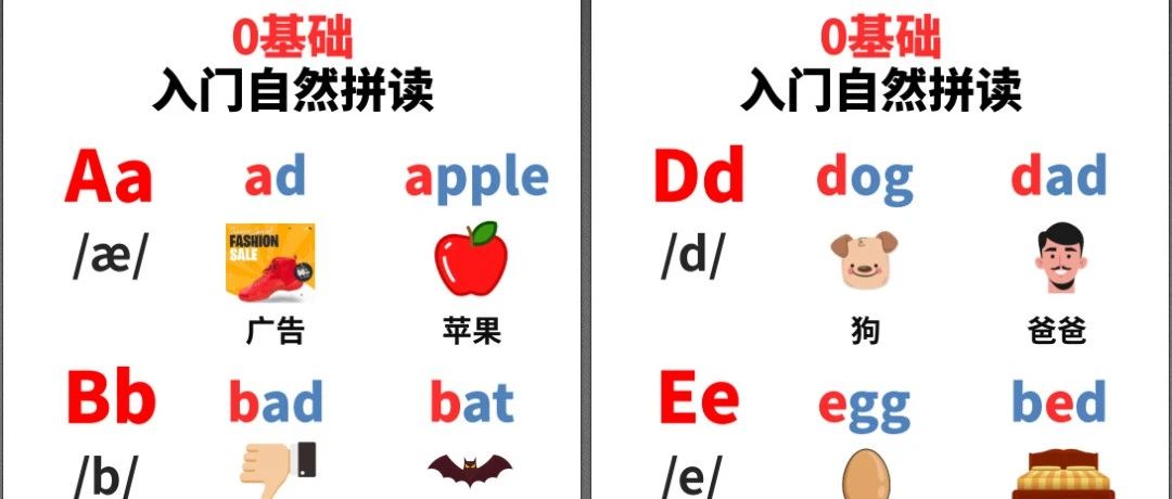 小红书爆火的自然拼读画册~每天60秒 见词能读