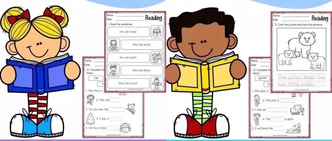 幼小英语启蒙 趣味句子阅读练习册 Reading Sentences