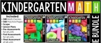 Kindergarten Math: Math Made Fun! 美国幼儿园数学教学素材幼儿启蒙练习游戏卡